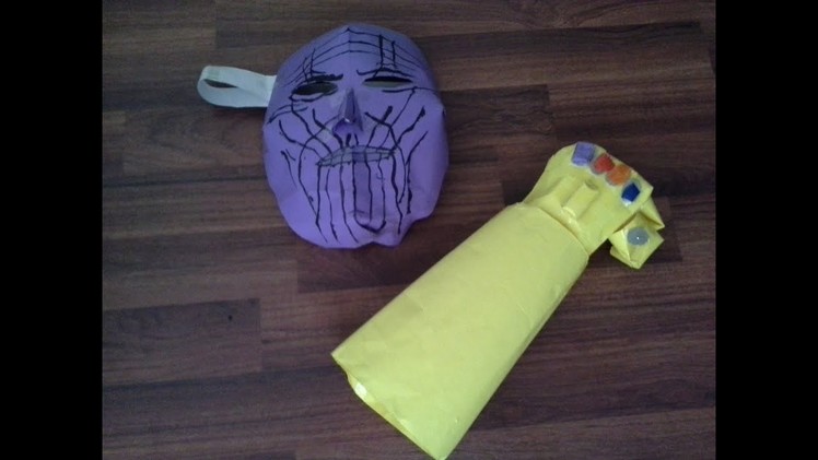 How to make an easy paper thanos mask.