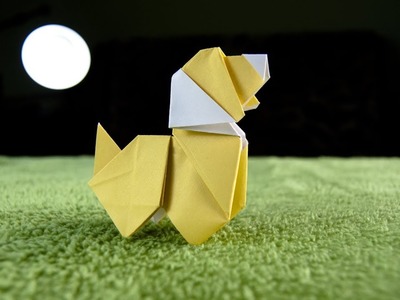 How to make an origami DOG |  Paper Animals | DIY