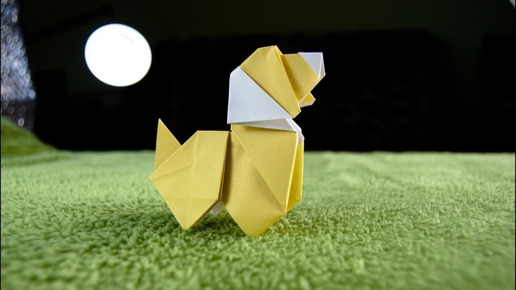 How to make an origami DOG |  Paper Animals | DIY