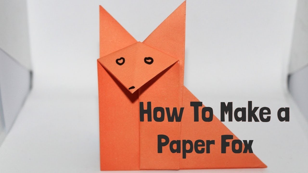 How To Make an Origami Fox, Easy Origami Paper Fox