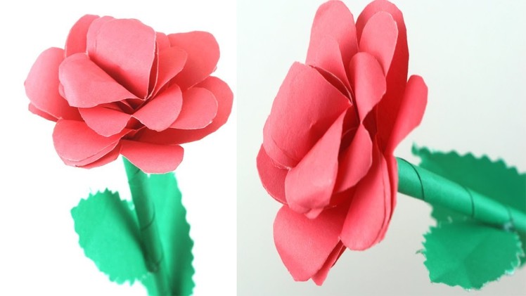 How to Make Beautiful Rose Flower with Paper | Making Paper Flowers Step by Step With Paper
