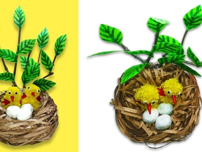 How to make birds nest with easy crafts ideas | diy | diy crafts | Taniscreativity
