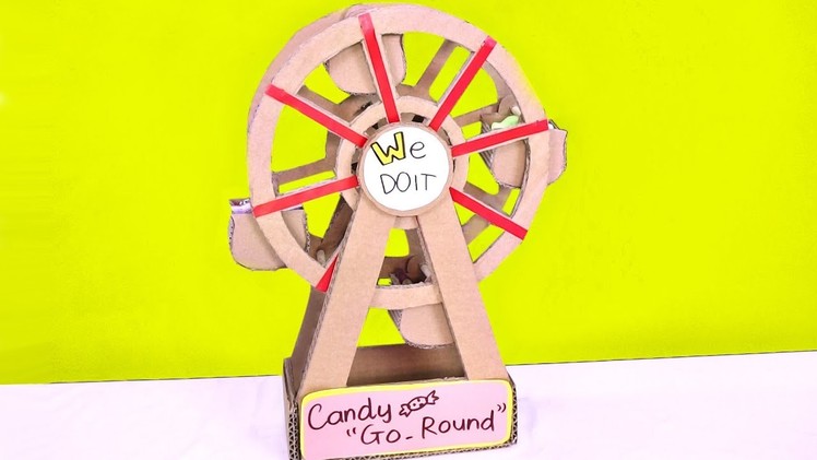 How to make Candy Ferris Wheel from Cardboard
