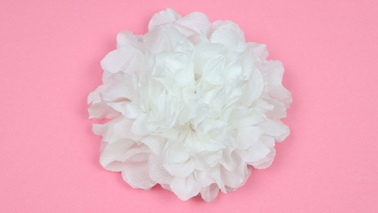 How to Make Easy and Beautiful Tissue Paper Flower Tutorial - Easy Flowers out of Tissue Paper DIY