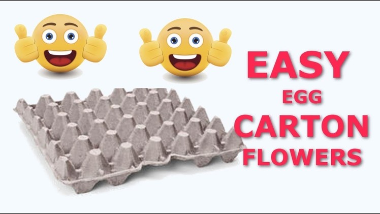 How to make egg carton flowers. DIY crafts : Egg carton flowers