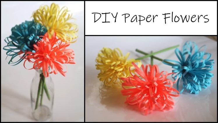 How to make Fluffy Paper Flower | Paper Crafts EASY | DIY Home Decor Ideas