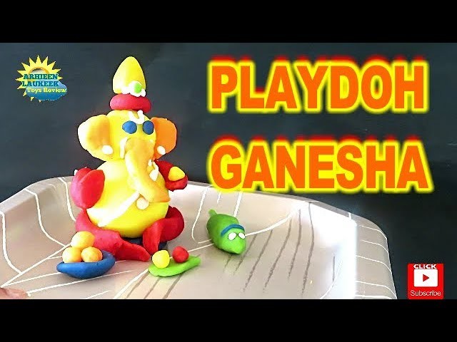 How to make Ganesh Baby Ganesha with Play Doh | How to make Ganesh Idol Play dough Model