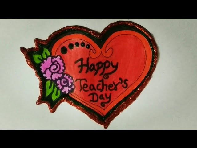 How to Make handmade greeting cards On teacher's day.Teacher's Drawing For Kids