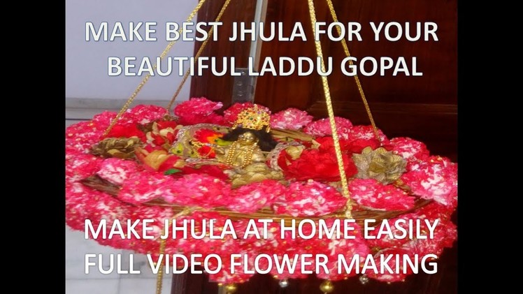 How to make Jhula for Bal Gopal at home.Krishna Swing.Best out of waste.by Lakshay