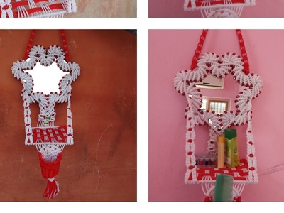 How to make mirror wall hanging with macrame