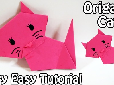 How to make Origami Cat | Easy Origami Cat Tutorial (2018)