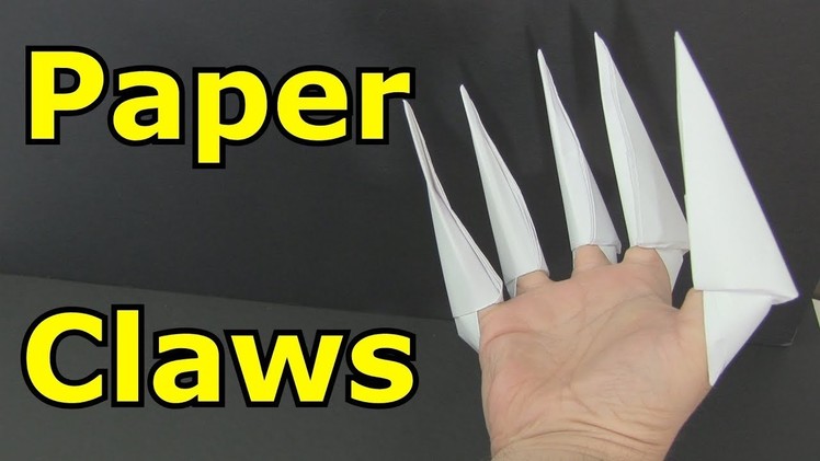 How to make Paper Claws In So Easy Way