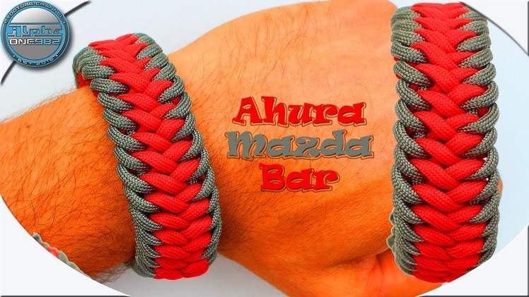 How To Make Paracord Bracelet Ahura Mazda Bar DIY Paracord Tutorial Easy