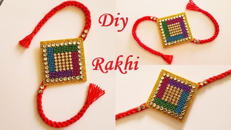 How To Make Rakhi At Home || Handmade Rakhi # 2 || DIY Rakhi Making Ideas