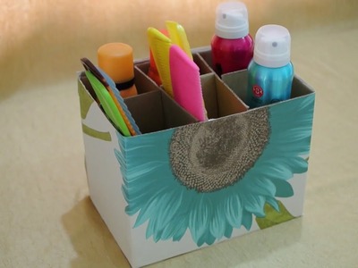 How to Reuse Waste Boxes | Dressing Table Organizer