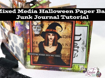 Mixed Media Halloween Paper Bag Junk Journal Tutorial