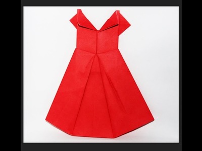Origami dress: How to make origami dresses | Origami wedding dress | paper dress
