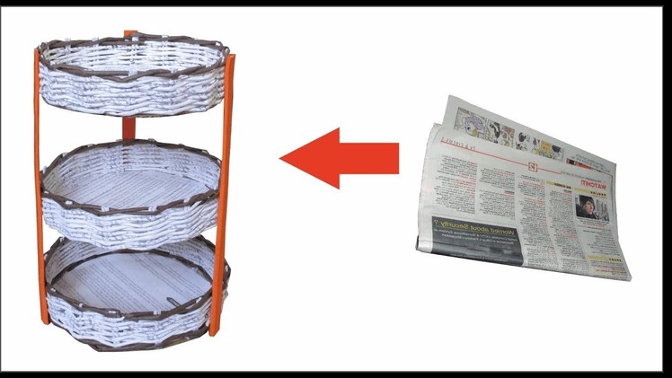 Paper Basket With Newspaper | Multi Storage Paper Basket