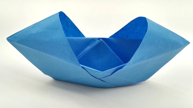 Paper Boat Making Tutorial - Origami Boat Super Easy Instruction Video For Kids