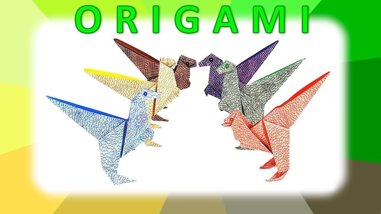 Paper Craft for Kids: Origami Dinosaur (1)