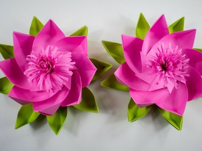 Paper Lotus - How To Make Paper Lotus - DIY