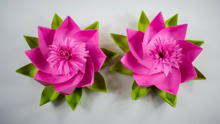 Paper Lotus - How To Make Paper Lotus - DIY