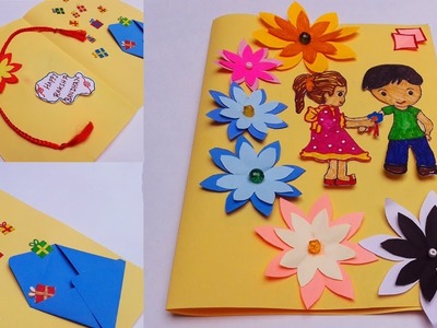 Raksha Bandhan Greeting Card | How to make DIY Greeting Card for Raksha Bandan