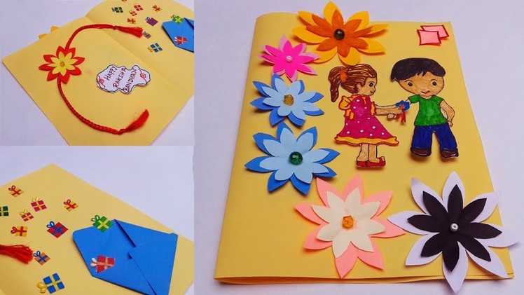 Raksha Bandhan Greeting Card | How to make DIY Greeting Card for Raksha Bandan