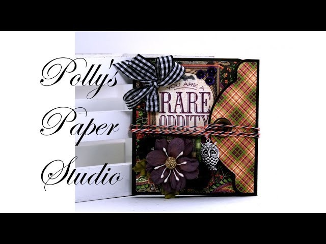 Revisit & Remake Day 6 Vintage Rare Oddities Tag Book Polly's Paper Studio Halloween Scrapbook DIY