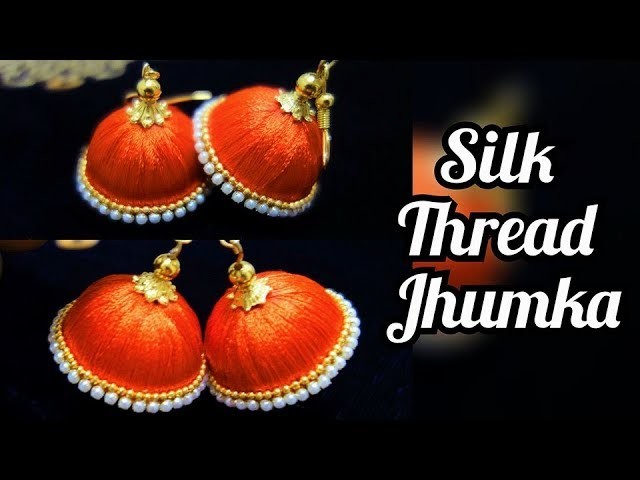 Silk Thread Jhumka Made at home | #Rakshabandhan Outfit Ideas #Rakhi Special #Diy #Jhumka #silkthrea