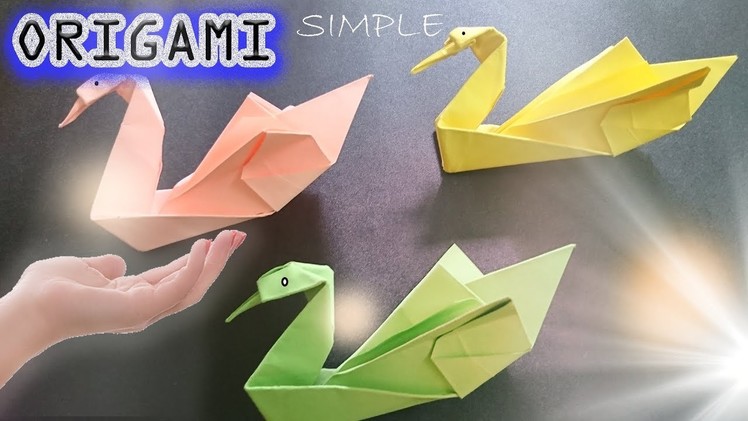 Swan paper folding fast and simple - Easy to make Origami – Paper Magic Top