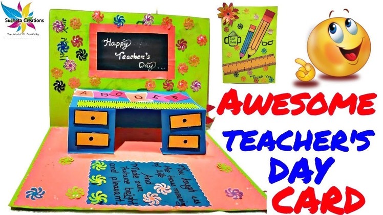 Teacher's Day Card Ideas|How to make a handmade Awesome cards for Teacher's Day|