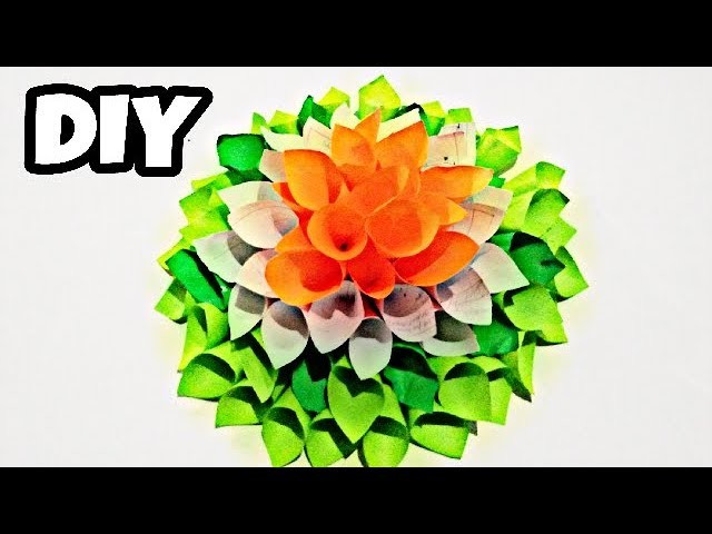 Tri Color flower | Independence Day | How | best out of waste | patriotic | Diy ideas????| recycle ♻