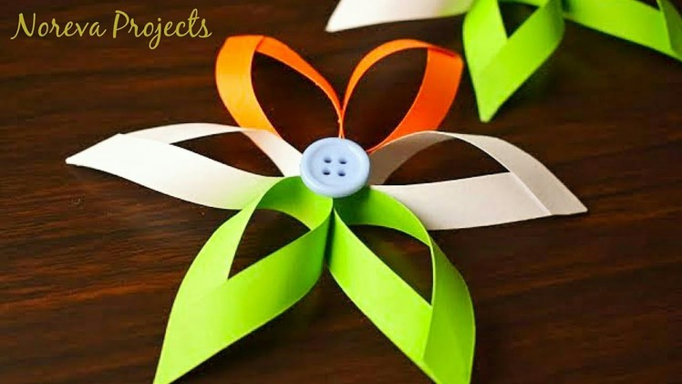 Tricolour Paper Flowers |DIY Paper Crafts | Independence Day Decoration Ideas| Paper Crafts for Kids