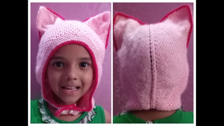 Very easy and unique cat ears cap|hindi