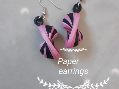 Very easy Paper earring l How to make Quilled Fancy Earrings?