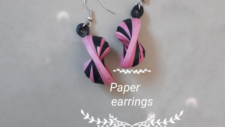 Very easy Paper earring l How to make Quilled Fancy Earrings?