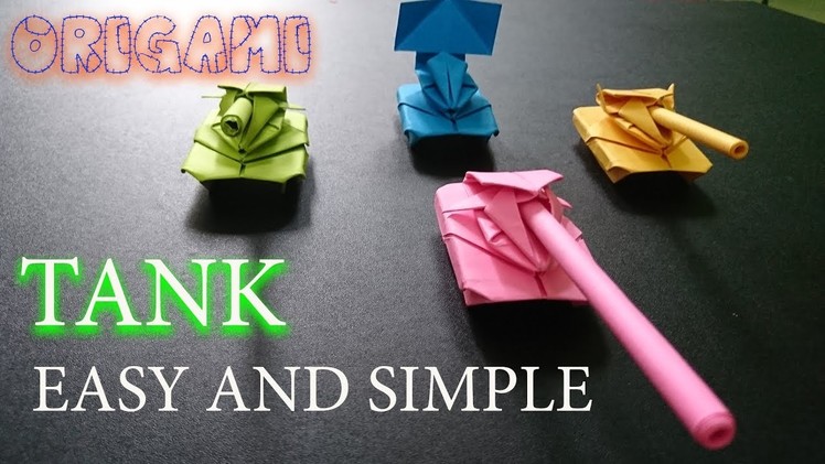 VERY Easy to make PAPER TANK – Paper Magic Top