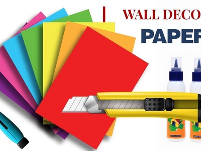 Wall Decor idea with Paper | DIY Wall Decor Ideas with Paper | Paper Craft Wall Decor