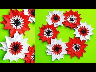 Wall Decoration Ideas | Beautiful Wall Hanging Making at Home | Paper Flower Wall Hanging