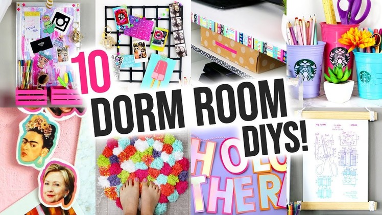 10 DIY DORM ROOM DECORATIONS | @karenkavett