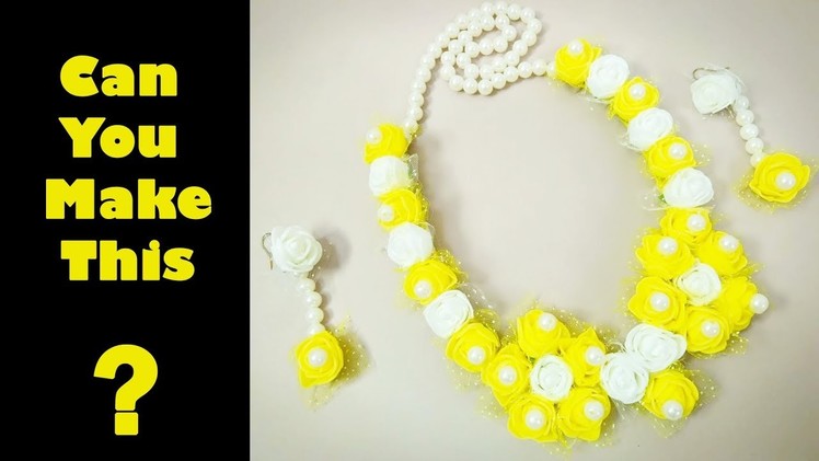 Can You Make Necklace Like This ? | DIY Flower Necklace | Crafts Junction