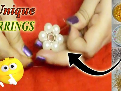 DIY - 3 Trendy Earring Making With Jump Ring & Pearls | Handmade Earring Ideas | jewellery making