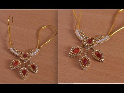 DIY | beautiful necklace for Krisha.Laddu gopal.  Radhe Radhe