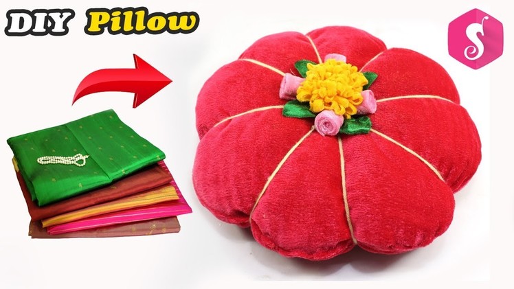 DIY Craft :  Flower Shaped Pillow from Old Clothes | Homemade Craft | Easy Craft