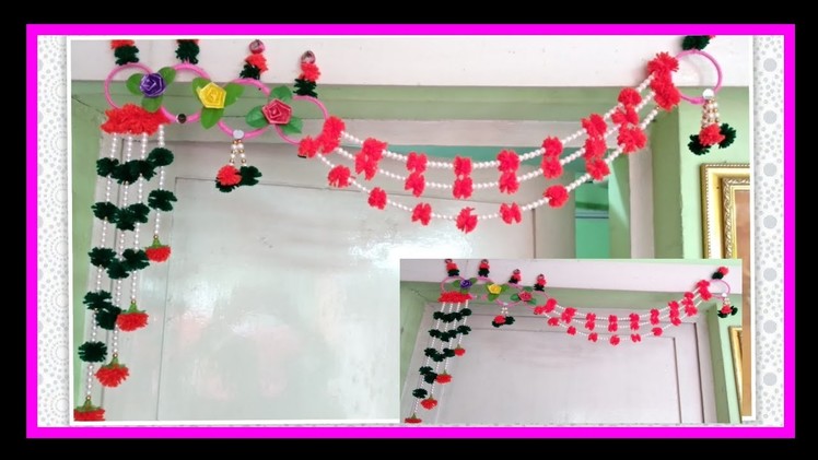 Diy.door hanging toran from wastage bangal and small beads, new design .