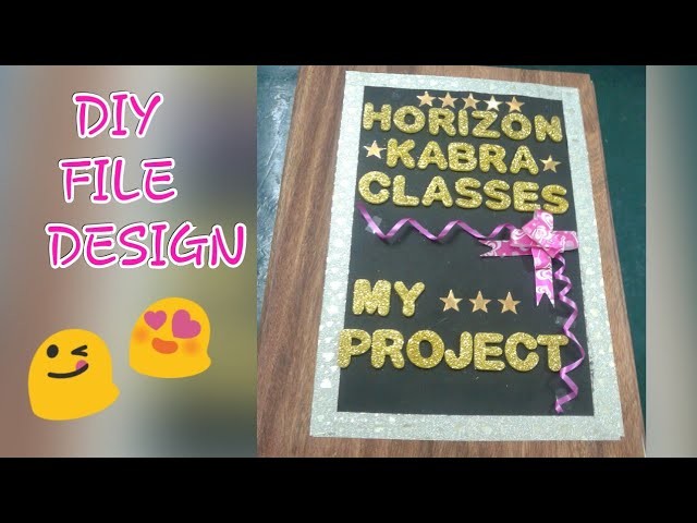 DIY How to decorate project file  design Diy front cover page -tanuj vlogs