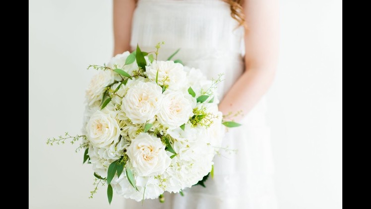 DIY Hydrangea Bridal Bouquet ~ by Flower Moxie