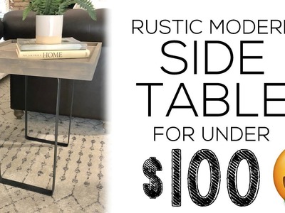 DIY Modern Rustic End Table