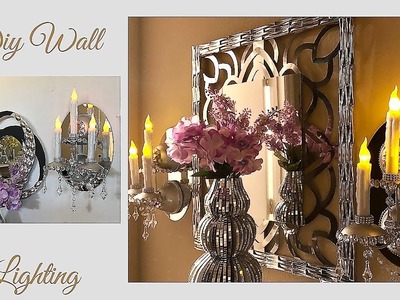 Diy Wall Mirror Candelabra| Simple and Inexpensive Home Decorating Idea!